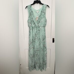 APRICOT Mint Floral Wrap Maxi Dress